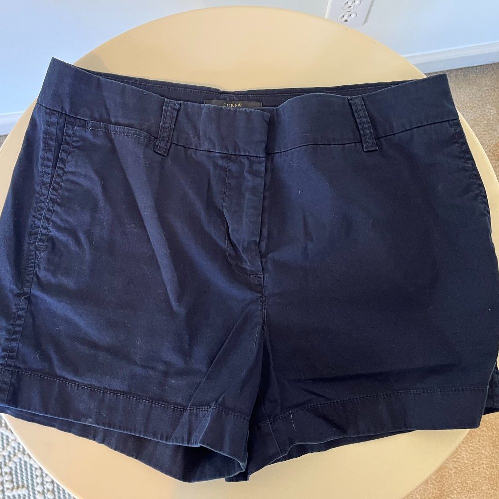 J. Crew Women's chino shorts navy blue size 6